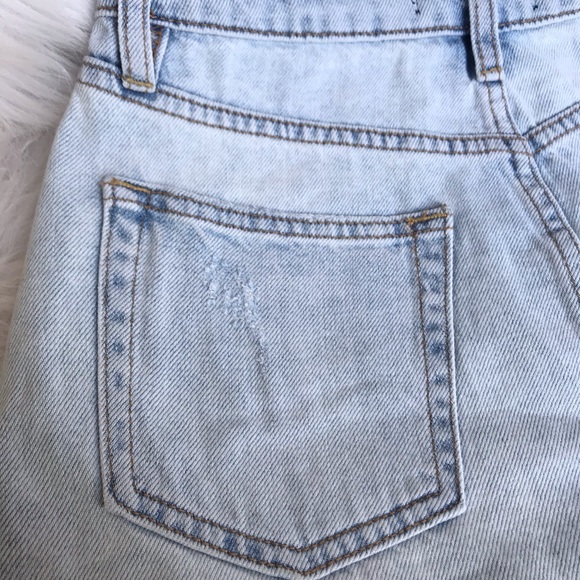 HP🎉Free People montauk light wash skirt NWT - Picture 7 of 11